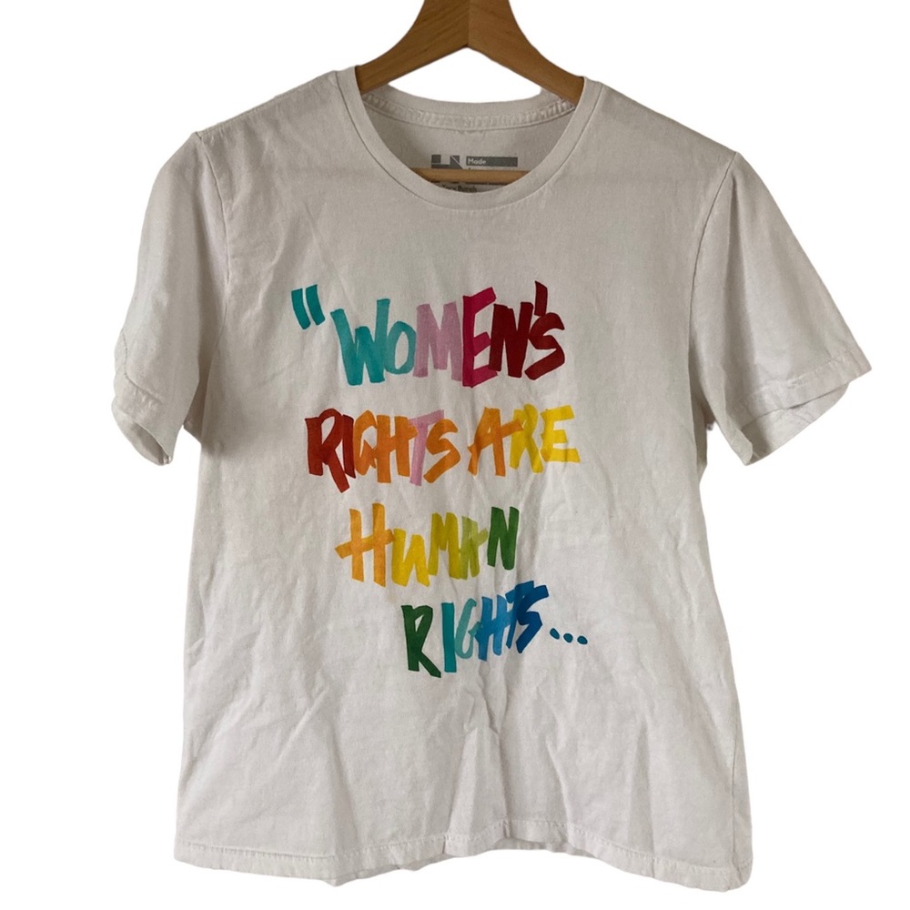 Hillary Clinton “WOMENS RIGHTS ARE HUMAN RIGHTS” XL T shirt byTory Burch